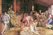 Tom roberts Shearing the Rams china oil painting artist